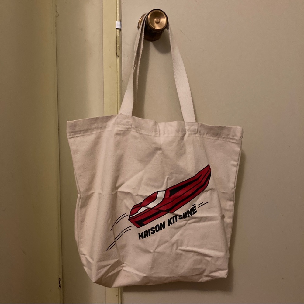 Maison Kitsune canvas/Totes bag